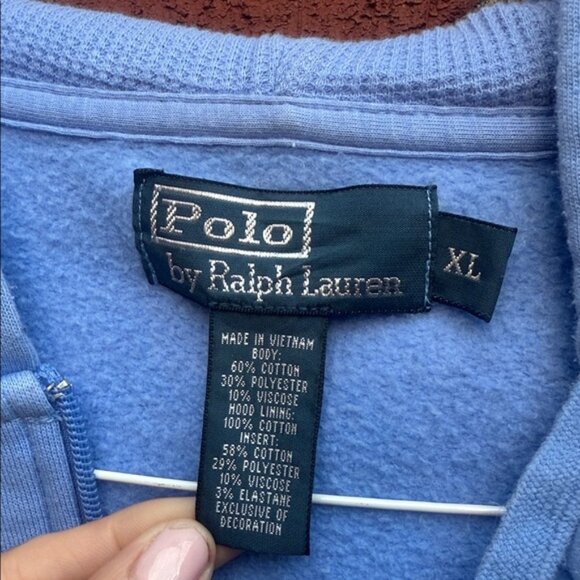 Polo by Ralph Lauren full-zip hoodie sweatshirt in a men’s XL. - Picture 2 of 4